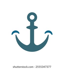 Anchor Logo Vector Icon Template Illustration