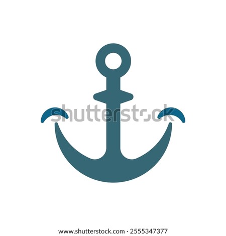 Anchor Logo Vector Icon Template Illustration