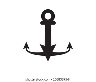 anchor logo vector illustration