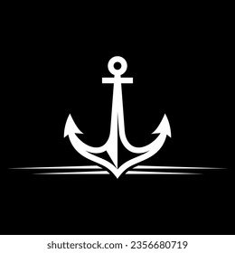 anchor logo vector, premium, clean, simple, modern