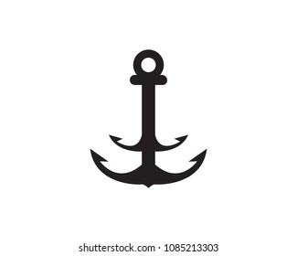 anchor logo vector template illustration