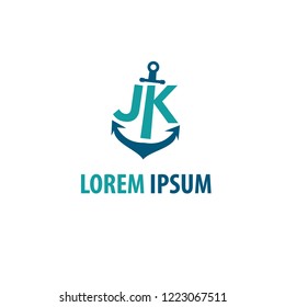 anchor logo.vector illustration