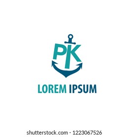 anchor logo.vector illustration