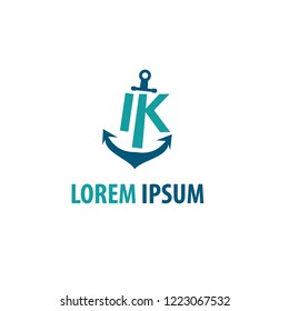anchor logo.vector illustration