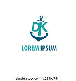anchor logo.vector illustration