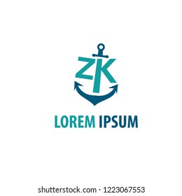 anchor logo.vector illustration