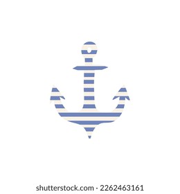 Anchor. Marine element. Vector illustration in scandinavian style.