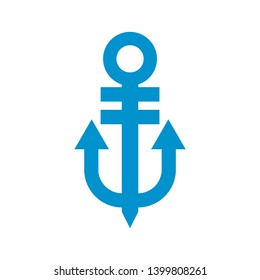 Anchor marine icon. Vector illustration. - Vector