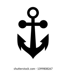 Anchor marine icon. Vector illustration. - Vector