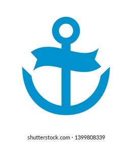 Anchor marine icon. Vector illustration. - Vector