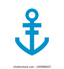 Anchor marine icon. Vector illustration. - Vector