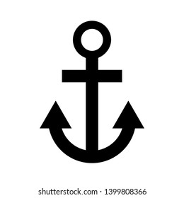 Anchor marine icon. Vector illustration. - Vector