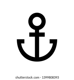Anchor marine icon. Vector illustration. - Vector