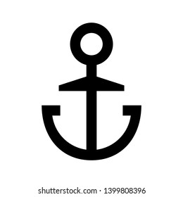 Anchor marine icon. Vector illustration. - Vector