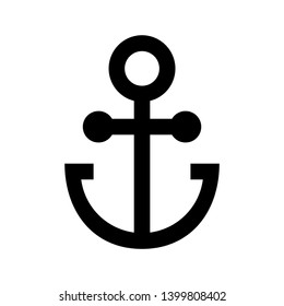 Anchor marine icon. Vector illustration. - Vector