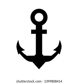 Anchor marine icon. Vector illustration. - Vector