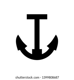 Anchor marine icon. Vector illustration. - Vector