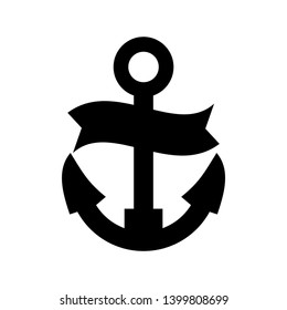 Anchor marine icon. Vector illustration. - Vector
