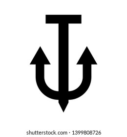 Anchor marine icon. Vector illustration. - Vector