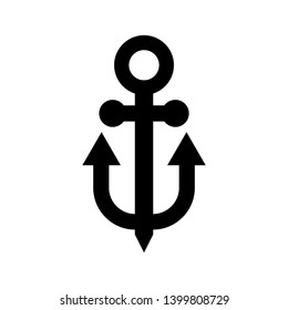 Anchor marine icon. Vector illustration. - Vector