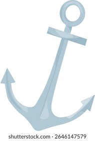 Anchor. Marine, sea coast, sea life, nautical concept. Vector illustration. Website, banner template.