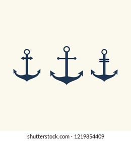 Anchor marine symbol