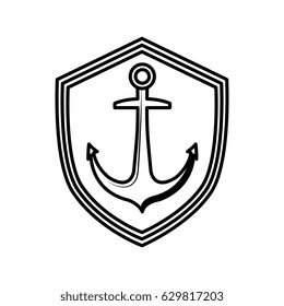 Anchor marine symbol