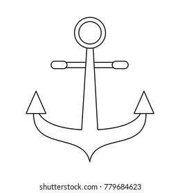 Anchor marine symbol