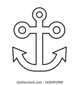 anchor marine symbol isolated icon