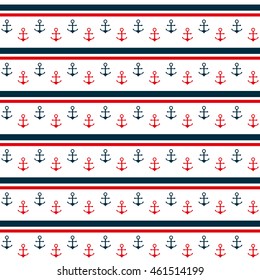 anchor marine symbol pattern icon vector isolated graphic