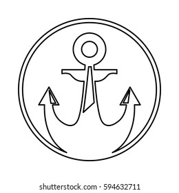 anchor maritime isolated icon