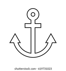 anchor maritime isolated icon