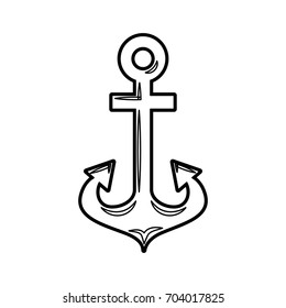 anchor maritime isolated icon