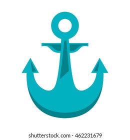 anchor maritime isolated icon vector illustration design