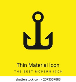 Anchor minimal bright yellow material icon