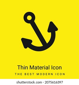 Anchor minimal bright yellow material icon