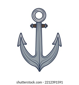 Anker-nautische Icon-Design einzeln