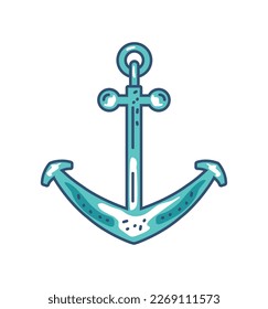 anchor nautical icon isolated design