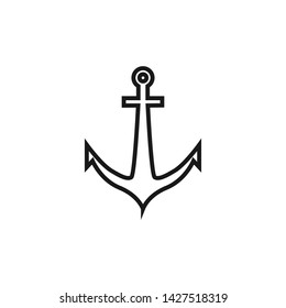 Anchor Nautical Icon Logo Vector
