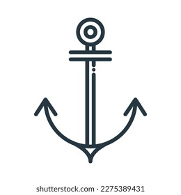 Anker-nautische isolierte Icon-Design