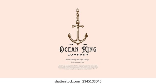 anchor, nautical, maritime logo design for graphic designer and web developer