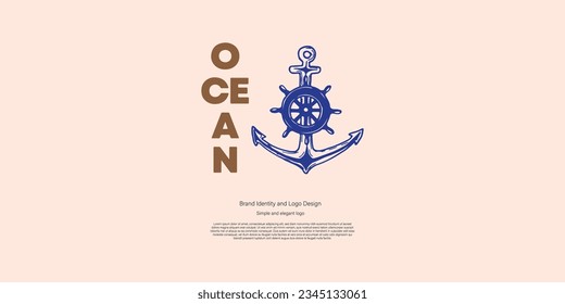 anchor, nautical, maritime logo design for graphic designer and web developer