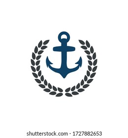 Ankersymbol des nautischen Symbols - Vektorgrafik. 10.