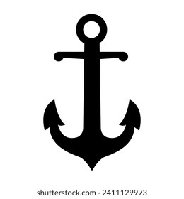 Anchor Nautical Vector Illustration isolated in white. svg