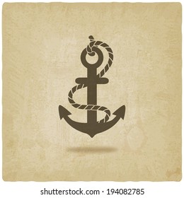 anchor old background - vector illustration. eps 10