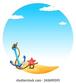 An anchor on a white background