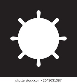anchor on white background, vector illustration