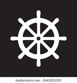 anchor on white background, vector illustration