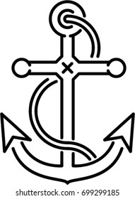 anchor outline icon