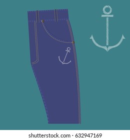 anchor pattern design embroidery